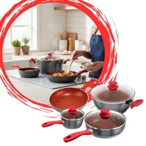 Conjunto de Panelas Philco Redstone PKT407 com Revestimento Cerâmico 4 Peças