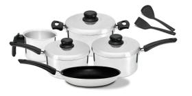 Conjunto De Panelas Polidas 7 Peças - Arnix Conjunto De Panelas Polidas 7 Peças - Arnix