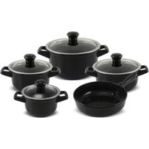 Conjunto de Panelas Premiere Joy 5 Peças Chocolate Ceraflame Conjunto de Panelas Premiere Joy 5 Peças Chocolate Ceraflame