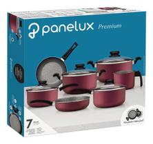 Conjunto de Panelas Premium Alumínio Antiaderente 7 Peças Cereja Panelux