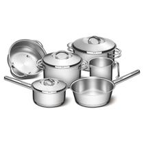 Conjunto de Panelas Solar Tramontina com 6 Peças em Aço Inox