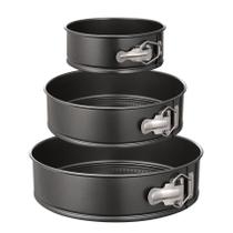 Conjunto de panelas Springform, cheesecake antiaderente HIWARE, 3 panelas 6/8/10 polegadas