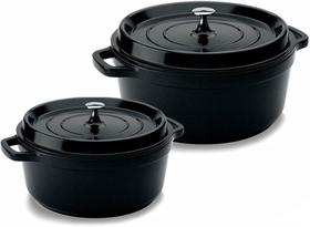 Conjunto de Panelas Studio Preta 6,8l + 4l Antiaderente - Hercules Conjunto de Panelas Studio Preta 6,8l + 4l Antiaderente - Hercules