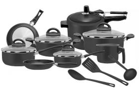 Conjunto De Panelas Teflon Com Panela De Pressão Classic 11 peças