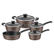 Conjunto de Panelas Tramontina com 5 Peças Sicília Avelã