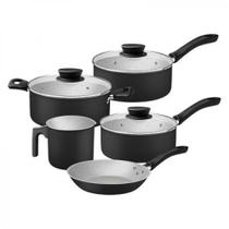 Conjunto de Panelas Tramontina Linz 5 Peças Preto