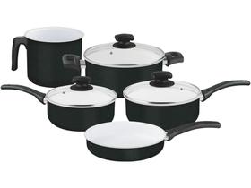 Conjunto de Panelas Tramontina Quebec - 5 Peças Conjunto de Panelas Tramontina Quebec - 5 Peças
