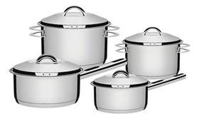 Conjunto De Panelas Tramontina Solar 4 Peças Inox