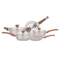 Conjunto de Panelas Vanilla 5 Peças Madeira Ceramic 2018 MTA Conjunto de Panelas Vanilla 5 Peças Madeira Ceramic 2018 MTA