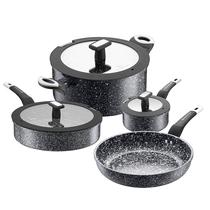 Conjunto de Panelas WaxonWare 7 Peças Antiaderente Granito Conjunto de Panelas WaxonWare 7 Peças Antiaderente Granito