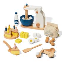 Conjunto de panificação KiwiCo Bake-a-Cake Stand Mixer para crianças a partir de 3 anos