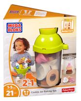 Conjunto de panificação Mega Bloks Cookie Jar com tigela de mistura de 21 peças