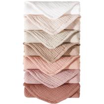 Conjunto de panos Burp Muslin Konssy 100% algodão para bebês, pacote com 7