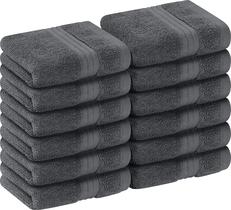 Conjunto de panos de lavagem Utopia Towels Premium 100% algodão 30x30cm, pacote com 12 Conjunto de panos de lavagem Utopia Towels Premium 100% algodão 30x30cm, pacote com 12