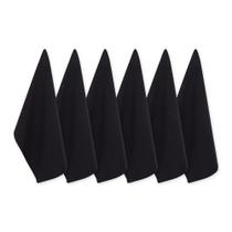 Conjunto de Panos de Prato DII Algodão Plano 46x71 cm Preto 6 unidades Conjunto de Panos de Prato DII Algodão Plano 46x71 cm Preto 6 unidades