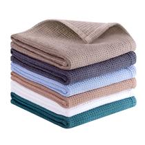 Conjunto de panos de prato QUILTINA 100% algodão Waffle Weave, pacote com 6 Conjunto de panos de prato QUILTINA 100% algodão Waffle Weave, pacote com 6