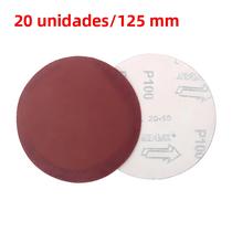 Conjunto De Papel De Lixa De 5 Polegadas, 125mm, 40-60-80-120-2000, Grade De Metal, Ferramentas