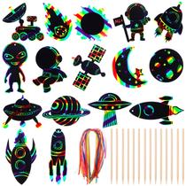 Conjunto de papel de rascunho DAVAXI Space Theme 64 cartões com caneta