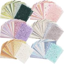 Conjunto de Papel para Scrapbook ARTSMONA - 156 Folhas (3,9 x 5,5 Polegadas) com Tecido de Malha