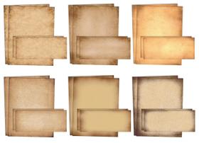 Conjunto de Papelaria Better Office Products - Papel Envelhecido (100 Unidades) Conjunto de Papelaria Better Office Products - Papel Envelhecido (100 Unidades)
