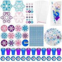 Conjunto de Papelaria Cinrobiye (194 Peças) - Tema Natal de Neve
