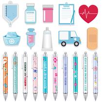 Conjunto de papelaria Ctosree Mini Funny Nurse Sticky Notes & Pens