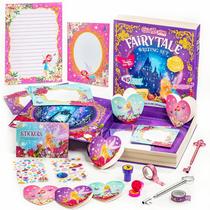 Conjunto de papelaria GirlZone Fairytale Writing de 45 peças com caixa