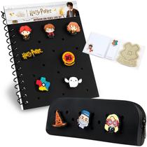Conjunto de papelaria Harry Potter A5 Notebook com estojo para lápis para crianças