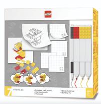 Conjunto de papelaria IQ Lego Creativity com brinquedo de construção de patos