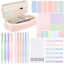 Conjunto de papelaria Janlaugh 38 unidades com estojo de lápis Sticky Notes