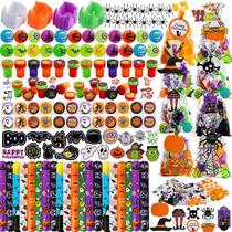 Conjunto de papelaria JOYIN Halloween, 168 unidades com 24 bolsas de presentes para crianças Conjunto de papelaria JOYIN Halloween, 168 unidades com 24 bolsas de presentes para crianças