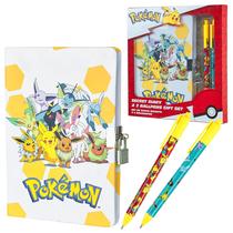 Conjunto de papelaria Pokémon Secret Dairy Notebook com fechadura para crianças Conjunto de papelaria Pokémon Secret Dairy Notebook com fechadura para crianças