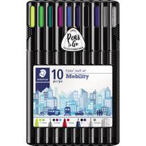 Conjunto de papelaria STAEDTLER triplus mobility com 10 peças Conjunto de papelaria STAEDTLER triplus mobility com 10 peças