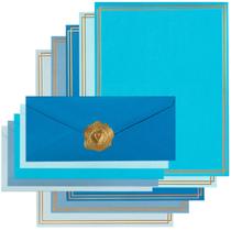 Conjunto de papelaria Toperd 50 10 Envelopes 8,5x28 cm Papel