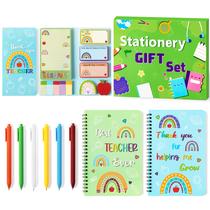 Conjunto de papelaria Xqumoi Teacher com canetas para cadernos Sticky Note A5