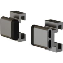 Conjunto de parada plana Doorstop Stone Harbor Hardware em aço acetinado