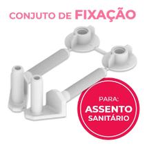 Conjunto de Parafuso em PVC fixação para Assento Sanitário Herc Conjunto de Parafuso em PVC fixação para Assento Sanitário Herc