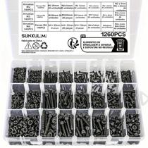 Conjunto De Parafusos E Porcas Métricas De 1260 Peças M2 M3 M4, 21 Tamanhos De 4mm a 30mm, Kit De