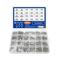 Conjunto De Parafusos E Porcas Sextavadas De Aço Inoxidável 880 Peças Tamanhos M2 M3 M4 M5 Com Conjunto De Parafusos E Porcas Sextavadas De Aço Inoxidável 880 Peças Tamanhos M2 M3 M4 M5 Com