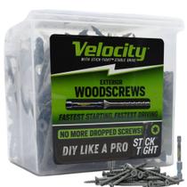 Conjunto de parafusos Phillips Velocity Exterior Wood com Torx Bit T25