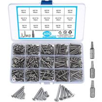 Conjunto de parafusos qiwuhai Flat Head Torx Head Stainless Steel 400 unidades
