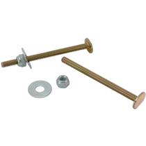 Conjunto de parafusos sanitários Plumb Pak PP835-14 banhado a latão de 9 cm Conjunto de parafusos sanitários Plumb Pak PP835-14 banhado a latão de 9 cm