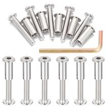 Conjunto de parafusos Xrfoiniu Silver Metal Hexagon Socket M6x40mm 100 unidades Conjunto de parafusos Xrfoiniu Silver Metal Hexagon Socket M6x40mm 100 unidades