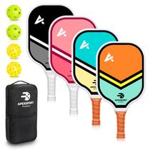 Conjunto de Pás de Pickleball ApexSport - Leve e em Fibra de Vidro