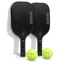 Conjunto de pás de pickleball GoSports GS1 com 2 bolas de pickleball x2 Conjunto de pás de pickleball GoSports GS1 com 2 bolas de pickleball x2