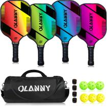 Conjunto de Pás de Pickleball OLANNY Graphite - Núcleo em Formato de Favo de Mel