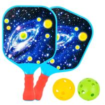 Conjunto de pás de pickleball para crianças Qrooper, leve de 20,5 cm