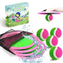Conjunto de pás Jalunth Ball Catch, pacote com 2 unidades, 20,5 cm, rosa ao ar livre Conjunto de pás Jalunth Ball Catch, pacote com 2 unidades, 20,5 cm, rosa ao ar livre