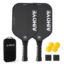 Conjunto de pás Pickleball Aihoye PRO Raw T700 em fibra de carbono x2 Conjunto de pás Pickleball Aihoye PRO Raw T700 em fibra de carbono x2