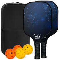 Conjunto de pás Pickleball Amptyhub Carbon Fiber Surface x2